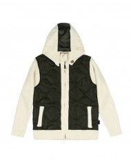 maglia verde e panna da uomo con trapuntato e a maglia | BOB maglia verde e panna da uomo con trapuntato e a maglia | BOB