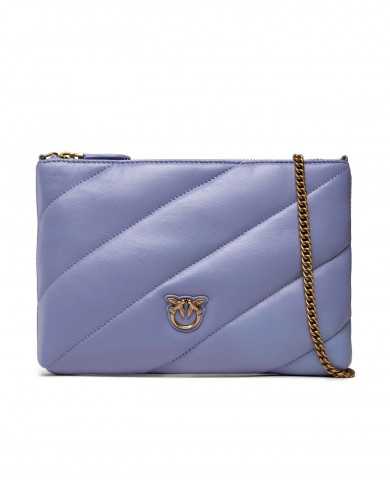 borsa flat viola da donna con stemma logato LOVE BIRDS | PINKO borsa flat viola da donna con stemma logato LOVE BIRDS | PINKO