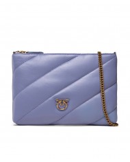 borsa flat viola da donna con stemma logato LOVE BIRDS | PINKO borsa flat viola da donna con stemma logato LOVE BIRDS | PINKO