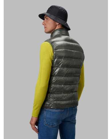 gilet tiglio selvatico da uomo imbottito in piuma con logo | BLAUER