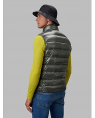 gilet tiglio selvatico da uomo imbottito in piuma con logo | BLAUER