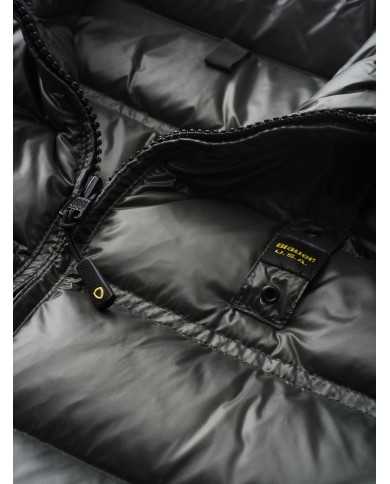 gilet tiglio selvatico da uomo imbottito in piuma con logo | BLAUER