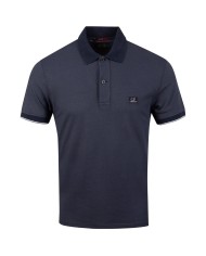 polo total eclips da uomo con etichetta logata ricamata | C.P. COMPANY polo total eclips da uomo con etichetta logata ricamata | C.P. COMPANY