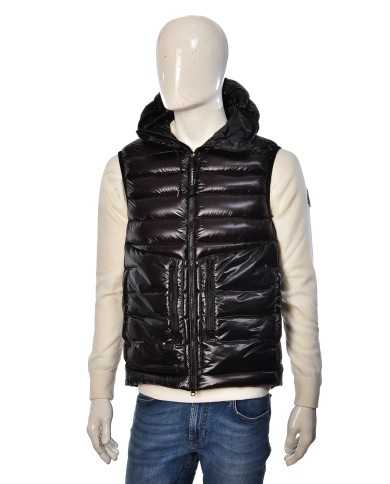 gilet nero da uomo con cappuccio Google Hood | C.P. COMPANY gilet nero da uomo con cappuccio Google Hood | C.P. COMPANY