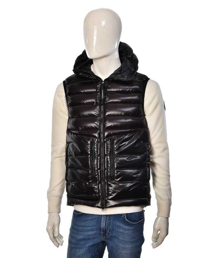 gilet nero da uomo con cappuccio Google Hood | C.P. COMPANY gilet nero da uomo con cappuccio Google Hood | C.P. COMPANY