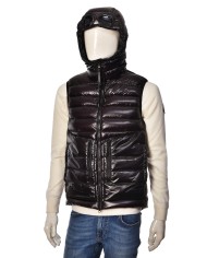 gilet nero da uomo con cappuccio Google Hood | C.P. COMPANY gilet nero da uomo con cappuccio Google Hood | C.P. COMPANY