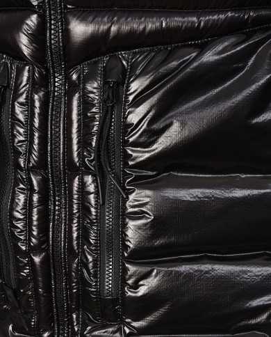 gilet nero da uomo con cappuccio Google Hood | C.P. COMPANY gilet nero da uomo con cappuccio Google Hood | C.P. COMPANY