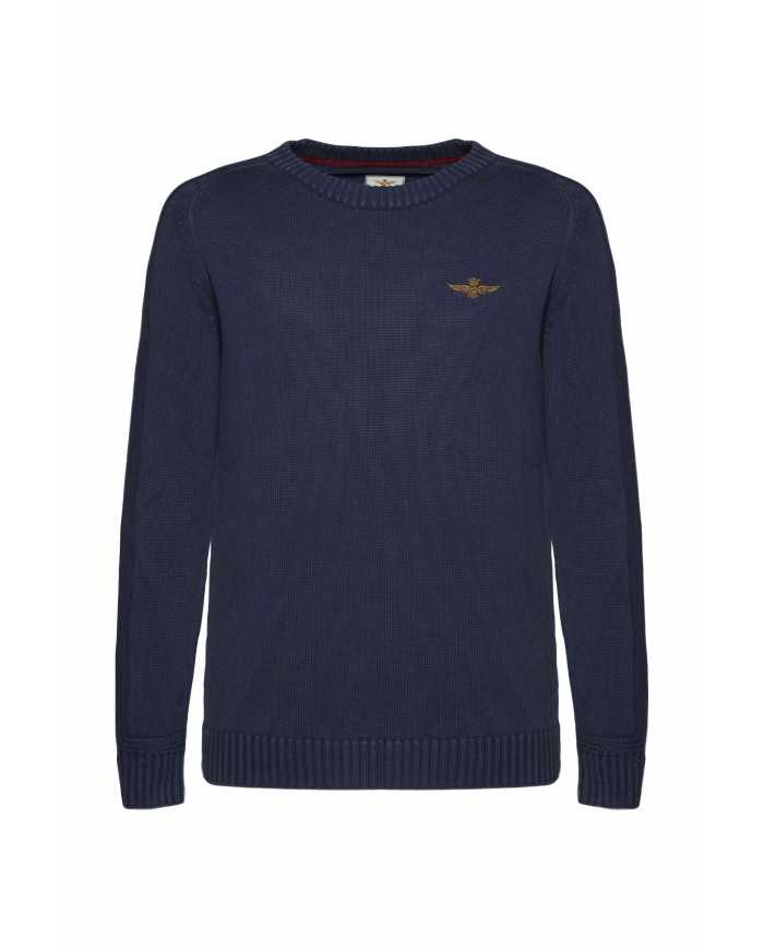 AERONAUTICA MILITARE Maglia Uomo A-TI Maglioncino Cotone Blu Gialla... AERONAUTICA MILITARE Maglia Uomo A-TI Maglioncino Cotone Blu Gialla...
