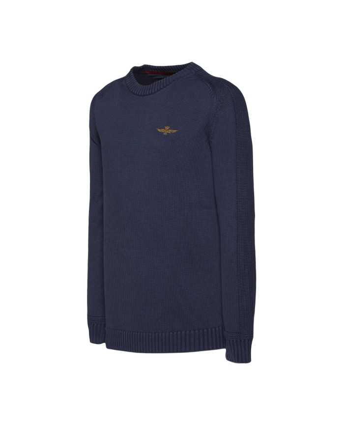 AERONAUTICA MILITARE Maglia Uomo A-TI Maglioncino Cotone Blu Gialla... AERONAUTICA MILITARE Maglia Uomo A-TI Maglioncino Cotone Blu Gialla...