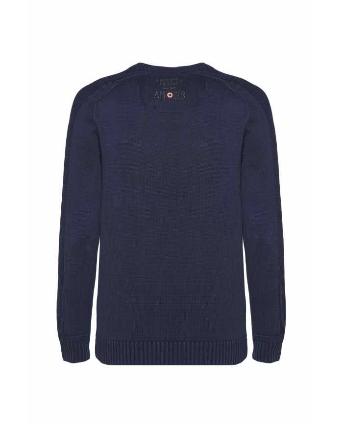 AERONAUTICA MILITARE Maglia Uomo A-TI Maglioncino Cotone Blu Gialla... AERONAUTICA MILITARE Maglia Uomo A-TI Maglioncino Cotone Blu Gialla...