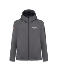 AERONAUTICA MILITARE Giacca Uomo AB1779 A-TI Impermeabile Grigio Ne...