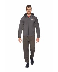 AERONAUTICA MILITARE Giacca Uomo AB1779 A-TI Impermeabile Grigio Ne...