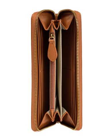 portafoglio zip-around cuoio da donna con placchetta logata | PINKO portafoglio zip-around cuoio da donna con placchetta logata | PINKO