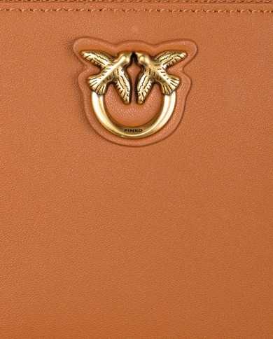 portafoglio zip-around cuoio da donna con placchetta logata | PINKO portafoglio zip-around cuoio da donna con placchetta logata | PINKO