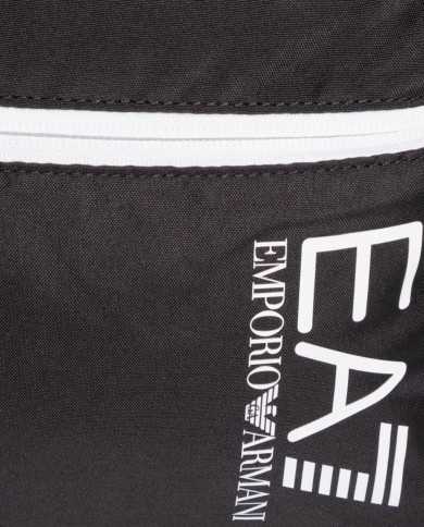 zaino night blue da uomo con cerniera e logo bianchi | EA7