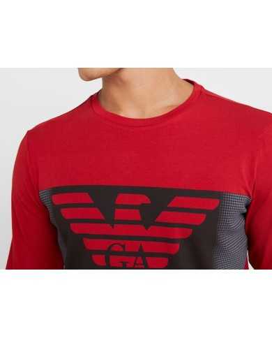 EA7 Armani Maglia Uomo 6GPT59 PJQ9Z A-TI Cotone Elastica Nera Rossa... EA7 Armani Maglia Uomo 6GPT59 PJQ9Z A-TI Cotone Elastica Nera Rossa...