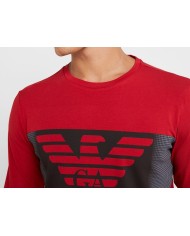 EA7 Armani Maglia Uomo 6GPT59 PJQ9Z A-TI Cotone Elastica Nera Rossa... EA7 Armani Maglia Uomo 6GPT59 PJQ9Z A-TI Cotone Elastica Nera Rossa...