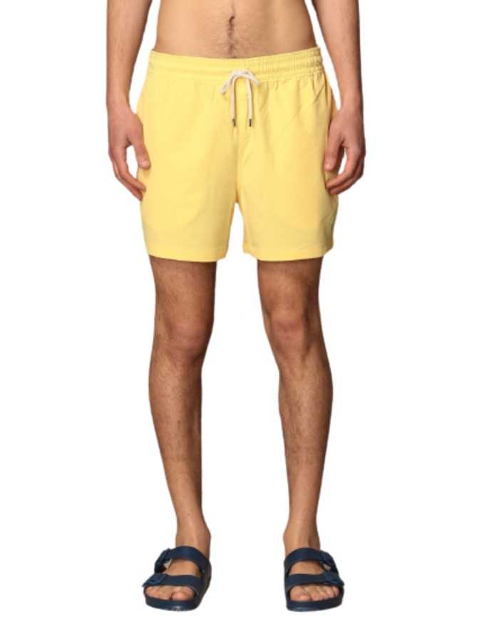 costume mare boxer giallo da uomo con logo ricamato | RALPH LAUREN costume mare boxer giallo da uomo con logo ricamato | RALPH LAUREN