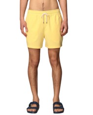 costume mare boxer giallo da uomo con logo ricamato | RALPH LAUREN