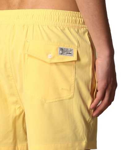 costume mare boxer giallo da uomo con logo ricamato | RALPH LAUREN costume mare boxer giallo da uomo con logo ricamato | RALPH LAUREN