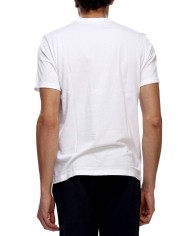 t-shirt bianca da uomo con logo ricamato sul petto | RALPH LAUREN