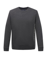 felpa antracite senza cappuccio uomo con logo verticale | RALPH LAUREN