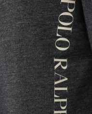 felpa antracite senza cappuccio uomo con logo verticale | RALPH LAUREN