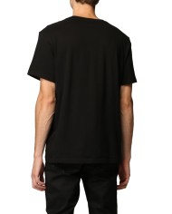 t-shirt nero da uomo con logo stampato in piccolo | RALPH LAUREN