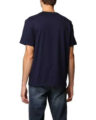 t-shirt navy da uomo con logo ricamato in contrasto | RALPH LAUREN t-shirt navy da uomo con logo ricamato in contrasto | RALPH LAUREN