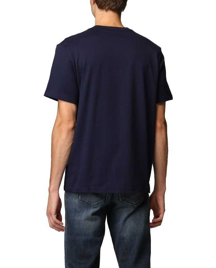 t-shirt navy da uomo con logo ricamato in contrasto | RALPH LAUREN t-shirt navy da uomo con logo ricamato in contrasto | RALPH LAUREN