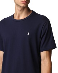 t-shirt navy da uomo con logo ricamato in contrasto | RALPH LAUREN t-shirt navy da uomo con logo ricamato in contrasto | RALPH LAUREN