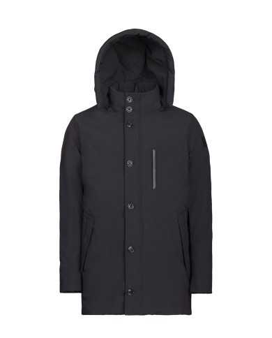 MUSEUM Giacca Uomo Crossover Cappotto Cappuccio Impermeabile Nero B... MUSEUM Giacca Uomo Crossover Cappotto Cappuccio Impermeabile Nero B...