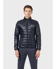 Piumino blu notte da uomo con logo stampato | EA7 Piumino blu notte da uomo con logo stampato | EA7