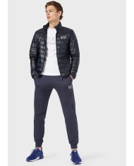 Piumino blu notte da uomo con logo stampato | EA7 Piumino blu notte da uomo con logo stampato | EA7