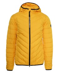 piumino old gold da uomo con stemma su manica | EA7