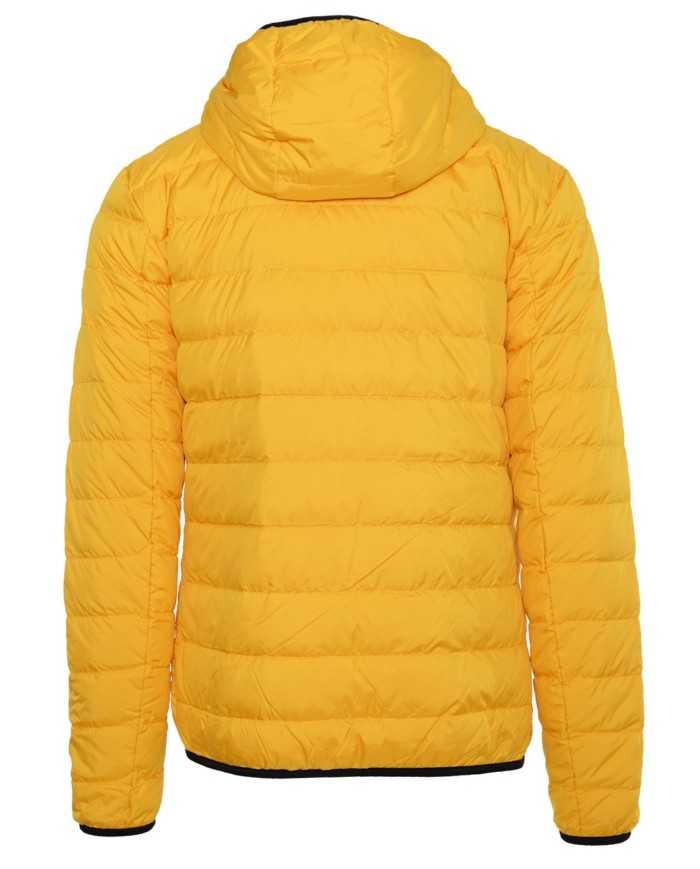 piumino old gold da uomo con stemma su manica | EA7