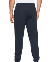 tuta blu notte da uomo con felpa e pantalone con stampa logata | EA7 tuta blu notte da uomo con felpa e pantalone con stampa logata | EA7