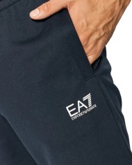 tuta blu notte da uomo con felpa e pantalone con stampa logata | EA7 tuta blu notte da uomo con felpa e pantalone con stampa logata | EA7