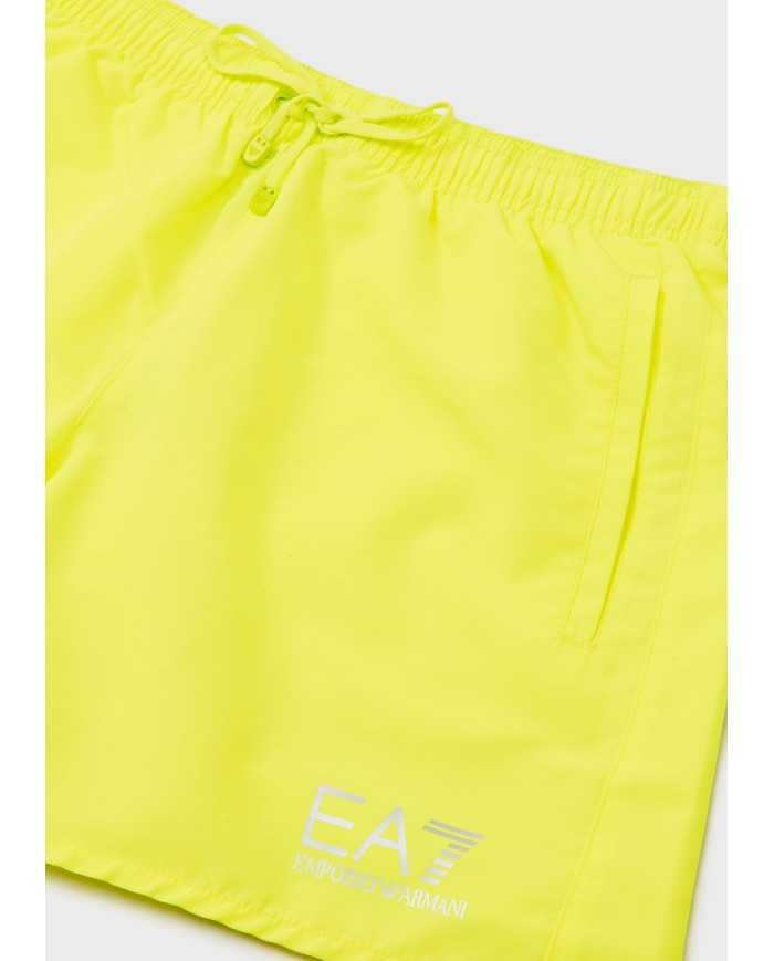 EA7 mare Costume uomo 902000 CC721 PE 2020 Boxer Tasche Giallo Fluo...