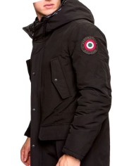 AERONAUTICA MILITARE Giubbotto AB1775 A-TI Giacca Cappuccio Nero Ve...