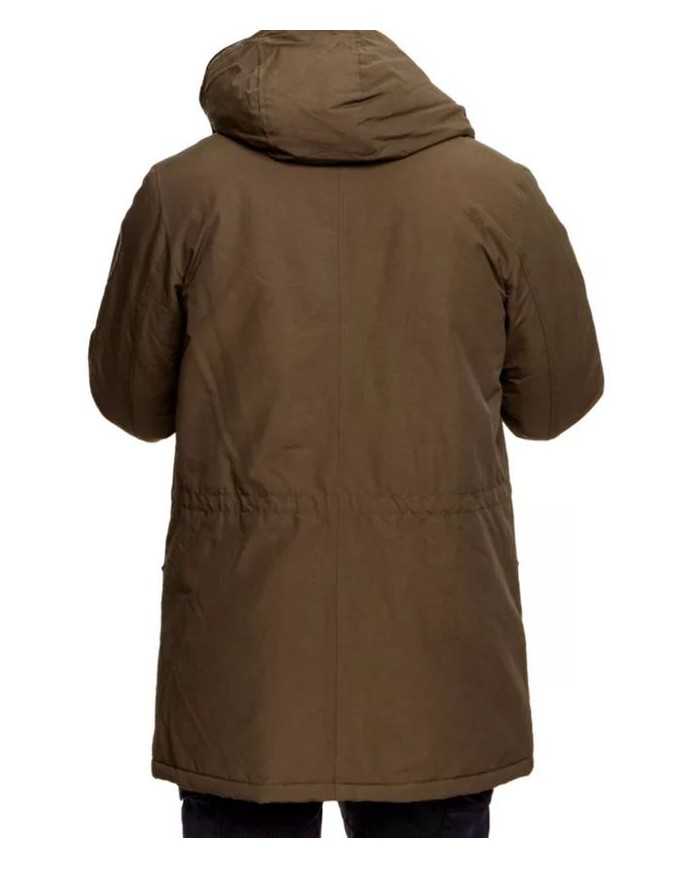 AERONAUTICA MILITARE Giubbotto AB1775 A-TI Giacca Cappuccio Nero Ve...