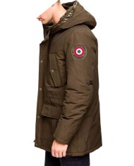 AERONAUTICA MILITARE Giubbotto AB1775 A-TI Giacca Cappuccio Nero Ve...