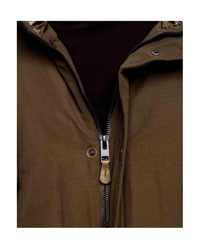 AERONAUTICA MILITARE Giubbotto AB1775 A-TI Giacca Cappuccio Nero Ve...