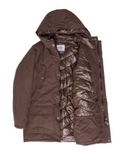 AERONAUTICA MILITARE Giubbotto AB1775 A-TI Giacca Cappuccio Nero Ve...