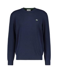 maglia blue marine da uomo con coccodrillo ricamato | LACOSTE