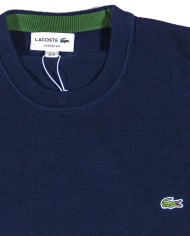 maglia blue marine da uomo con coccodrillo ricamato | LACOSTE