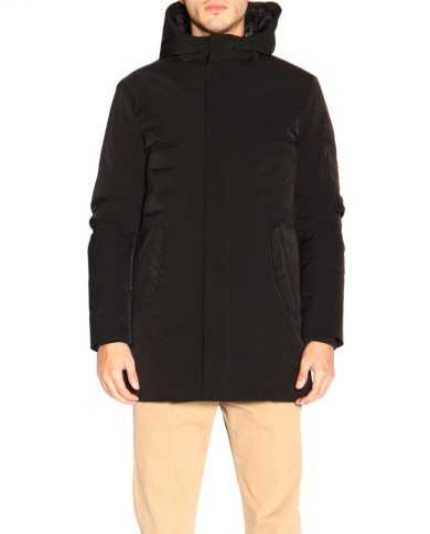 giaccone regular-fit nero da uomo impermeabile antigoccia | MUSEUM giaccone regular-fit nero da uomo impermeabile antigoccia | MUSEUM