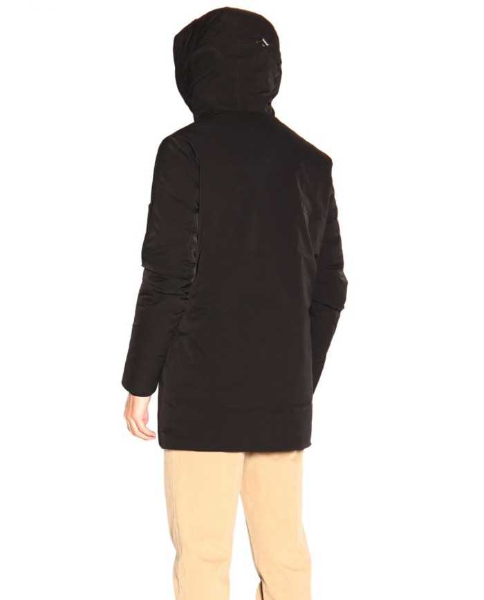 giaccone regular-fit nero da uomo impermeabile antigoccia | MUSEUM giaccone regular-fit nero da uomo impermeabile antigoccia | MUSEUM