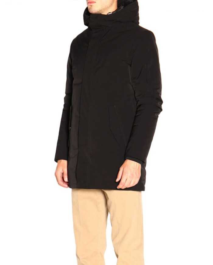 giaccone regular-fit nero da uomo impermeabile antigoccia | MUSEUM giaccone regular-fit nero da uomo impermeabile antigoccia | MUSEUM