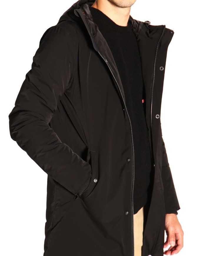 giaccone regular-fit nero da uomo impermeabile antigoccia | MUSEUM giaccone regular-fit nero da uomo impermeabile antigoccia | MUSEUM
